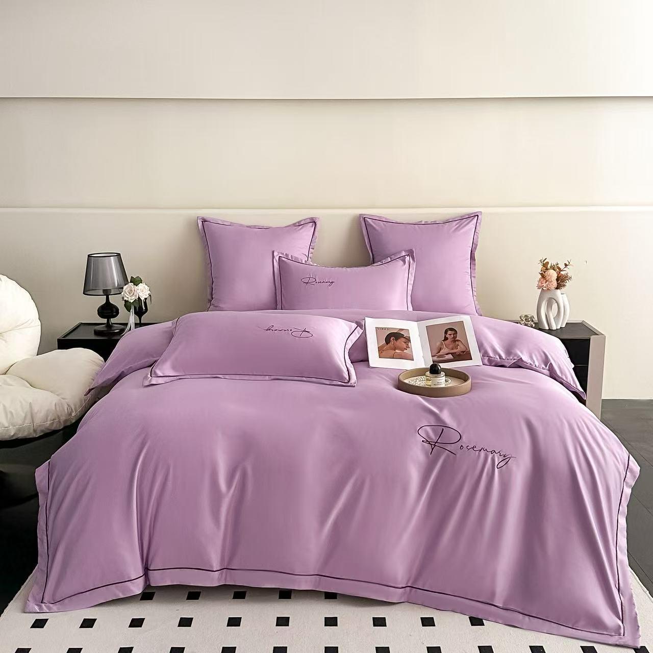Lenjerie de pat din satin ambalata in cutie 6 piese