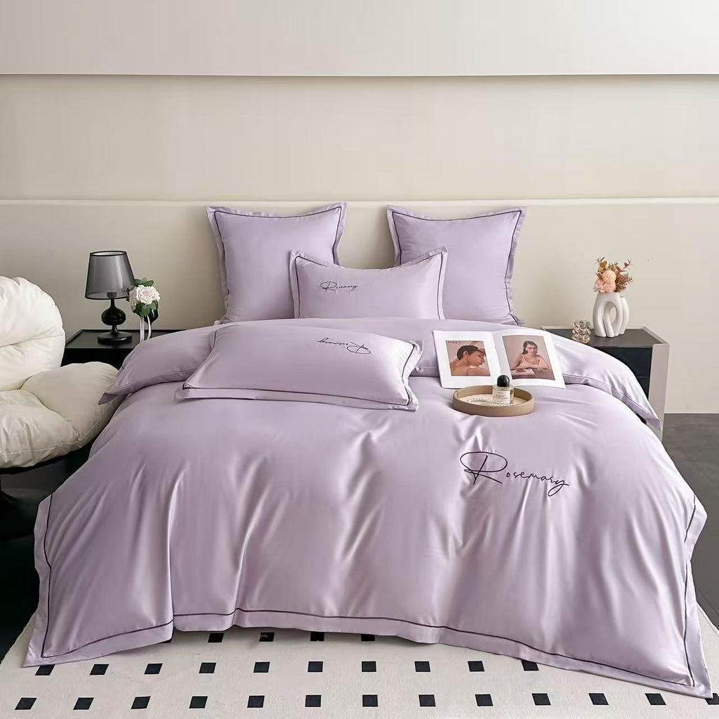 Lenjerie de pat din satin ambalata in cutie 6 piese