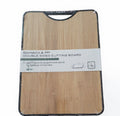 Tocator de bucatarie 38x28 cm dublu cu 2 fete: bambus si PP