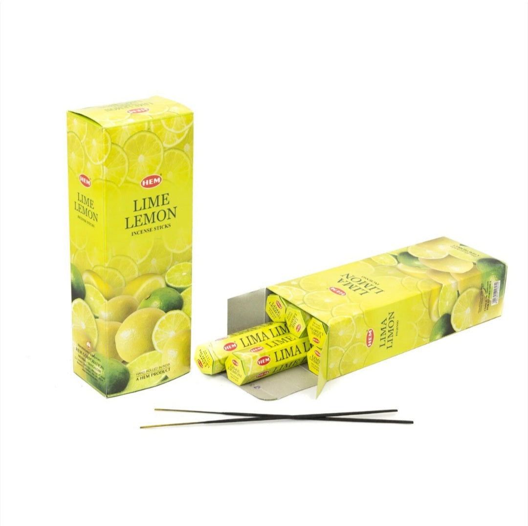SET Betisoare Parfumate HEM Lime Lemon - Cutie Mare 120 Buc