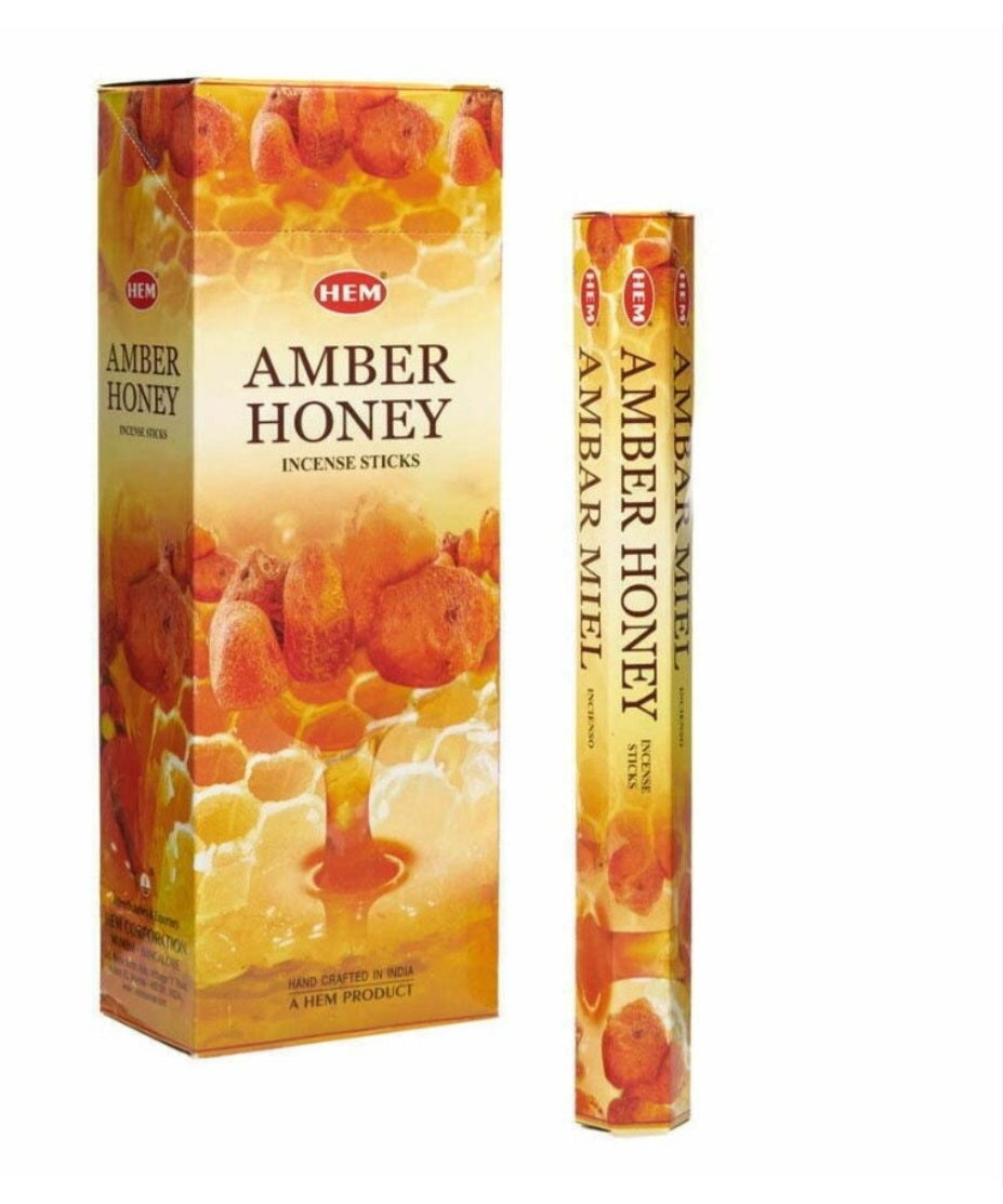 SET Betisoare Parfumate HEM Amber Honey - Cutie Mare 120 Buc